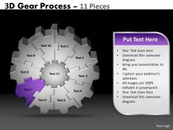93894557 style variety 1 gears 11 piece powerpoint presentation diagram infographic slide