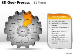 3d gear process 11 pieces style 2
