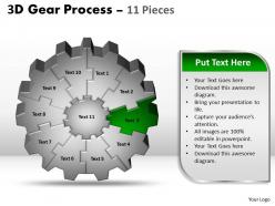 41108257 style variety 1 gears 11 piece powerpoint presentation diagram infographic slide