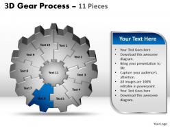 41108257 style variety 1 gears 11 piece powerpoint presentation diagram infographic slide