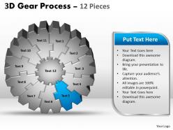 42313488 style variety 1 gears 12 piece powerpoint presentation diagram infographic slide