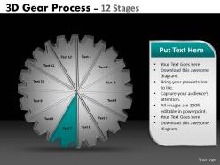 48310149 style variety 1 gears 12 piece powerpoint presentation diagram infographic slide