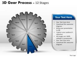 41811509 style variety 1 gears 12 piece powerpoint presentation diagram infographic slide
