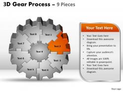 17653734 style division gearwheel 9 piece powerpoint template diagram graphic slide