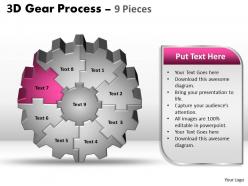 17653734 style division gearwheel 9 piece powerpoint template diagram graphic slide