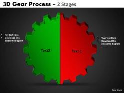 87933736 style variety 1 gears 2 piece powerpoint presentation diagram infographic slide