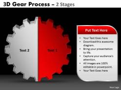 87933736 style variety 1 gears 2 piece powerpoint presentation diagram infographic slide