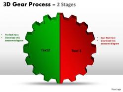 11503572 style variety 1 gears 2 piece powerpoint presentation diagram infographic slide