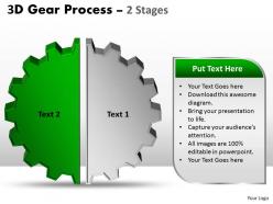 11503572 style variety 1 gears 2 piece powerpoint presentation diagram infographic slide