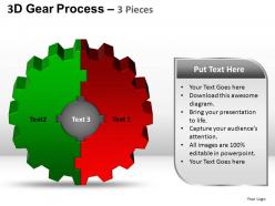 3d gear process 3 pieces style 2 powerpoint slides and ppt templates 0412