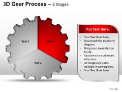 3d gear process 3 stages style 1 powerpoint slides and ppt templates 0412