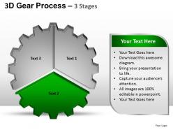 3d gear process 3 stages style 1 powerpoint slides and ppt templates 0412