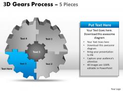 3d gear process 5 pieces