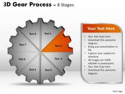 87904328 style variety 1 gears 8 piece powerpoint presentation diagram infographic slide