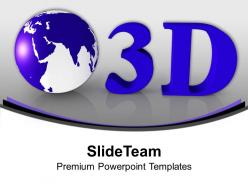 3d Globe Isolated Over White Background PowerPoint Templates PPT Themes And Graphics 0213