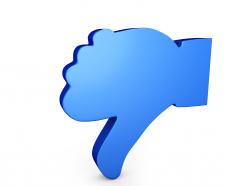 3d graphic for dislike stock photo