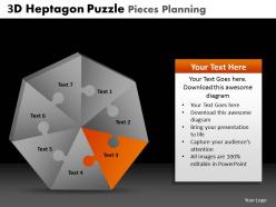 3d heptagon puzzle pieces planning powerpoint slides and ppt templates db