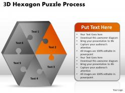 3d hexagon puzzle diagram process 5
