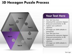 3d hexagon puzzle diagram process 5