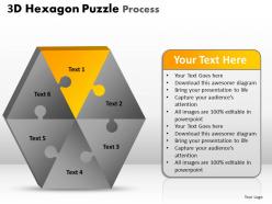 3d hexagon puzzle process 1