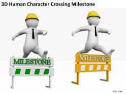3d human character crossing milestone ppt graphics icons powerpoint