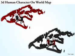 3d human character on world map ppt graphics icons powerpoint
