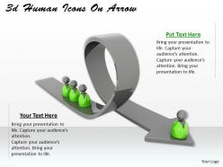 3d Human Icons On Arrow Ppt Graphics Icons Powerpoint