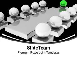 3d illustration business meeting with manager powerpoint templates ppt backgrounds for slides 0213