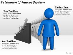 3d Illustration Of Increasing Population Ppt Graphics Icons Powerpoint