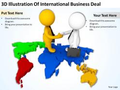3d illustration of international business deal ppt graphics icons powerpoint