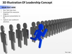 3d illustration of leadership concept ppt graphics icons