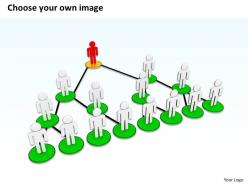 3d illustration of multi level marketing concept ppt graphics icons