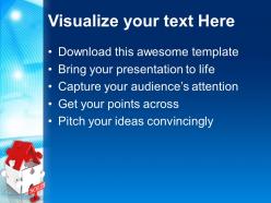 3d illustration of sold house powerpoint templates ppt backgrounds for slides 0213