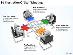 3D Illustration Of Staff Meeting Ppt Graphics Icons