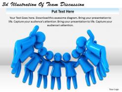 3d Illustration Of Team Discussion Ppt Graphics Icons Powerpoint