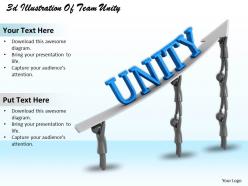 3d illustration of team unity ppt graphics icons powerpoint