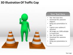 3D Illustration Of Traffic Cop Ppt Graphics Icons Powerpoint