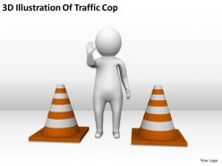 3d illustration of traffic cop ppt graphics icons powerpoint