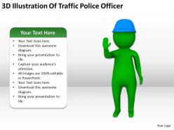 3d illustration of traffic police officer ppt graphics icons powerpoint