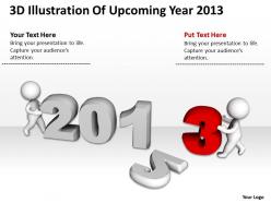 3d illustration of upcoming year 2013 ppt graphics icons