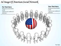 3d image of american social network ppt graphics icons powerpoint