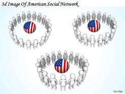 3d image of american social network ppt graphics icons powerpoint