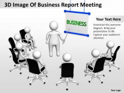 3d image of business report meeting ppt graphics icons
