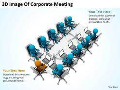 3d image of corporate meeting ppt graphics icons