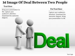 3d Image Of Deal Between Two People Ppt Graphics Icons Powerpoint