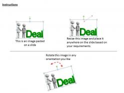 3d image of deal between two people ppt graphics icons powerpoint