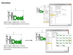 3d image of deal between two people ppt graphics icons powerpoint