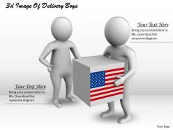 3d image of delivery boys ppt graphics icons powerpoint