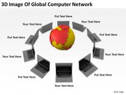 3d image of global computer network ppt graphics icons