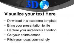3d image of globe powerpoint templates ppt themes and graphics 0213